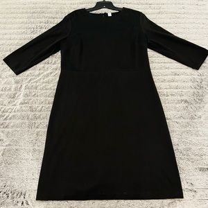 Old Navy | Black ponte midi dress with 3/4 sleeves | XL Tall
